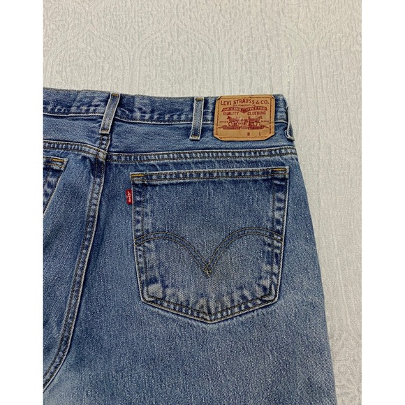 Vintage Levi's 516 Slim Fit Coupe Etroite Men's Jeans Size 38x34 Blue Faded - Picture 4 of 10